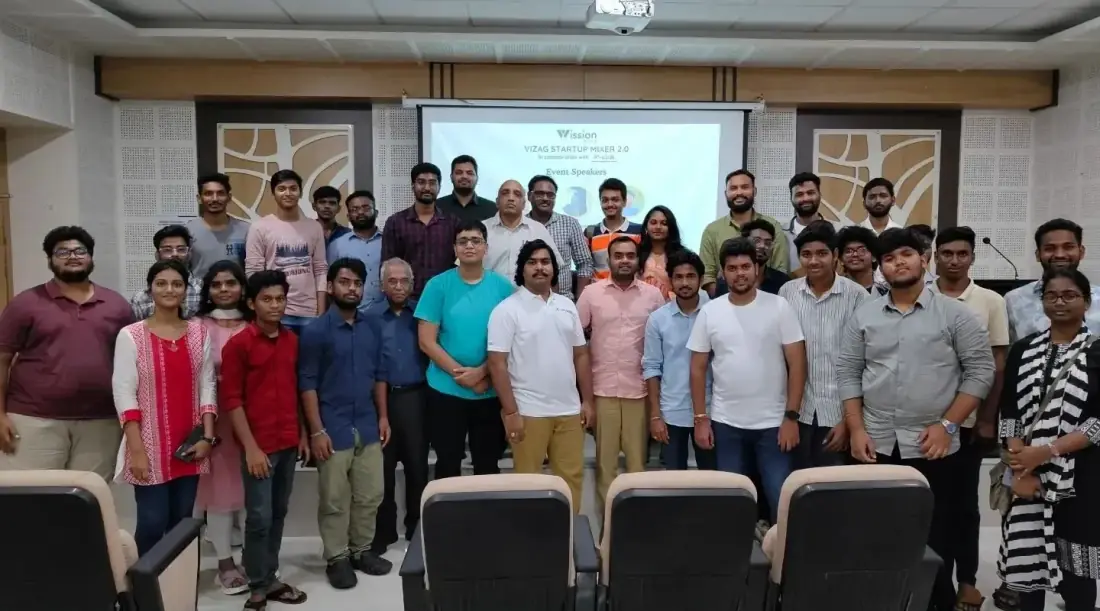 Student entrepreneurs at a Virtutix workshop, Andhra University, Visakhapatnam